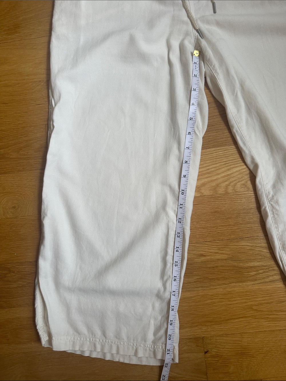 COMMUNITY Drawstring Pants in White - Size Small - Picture 7 of 8